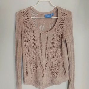 Vera Wang Crocheted Sweater